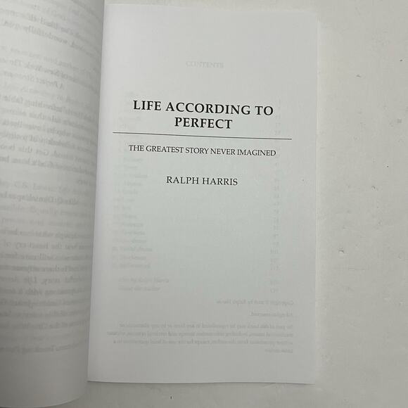 Life According to Perfect The Greatest Story Never Imagined by Ralph Harris - Picture 2 of 7